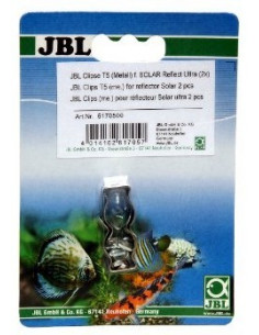Jbl - Clips Pour Réflecteurs T5 - 16 Mm - Métal - 2 Pièces - JBL Aquarium